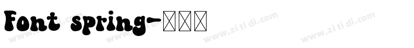 Font spring字体转换